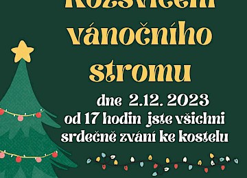 Rozsvícení vánočního stromečku - 2/12/23