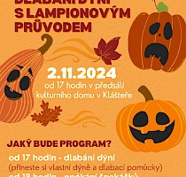 Halloweenské dlabání dýní s lampionovým průvodem