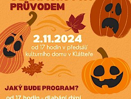 Halloweenské dlabání dýní s lampionovým průvodem