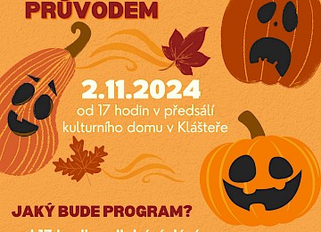 Halloweenské dlabání dýní s lampionovým průvodem