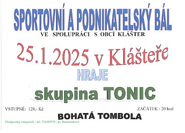 Sportovní a podnikatelský bál - 25/1/25