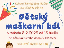 Dětský maškarní bál - 8/2/2025